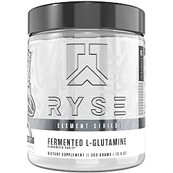 RYSE Element Series Fermented L-Glutamine Amino-Acid | Muscular & Cellular Recovery & Hydration | Gut, Intestinal, Immune Health | 60 Servings
