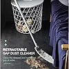 Retractable Gap Dust Collector, Gap Dust Collector with Telescopic Long Handle, Removable and Washable Dust Collector, Wet and Dry Retractable Dust Collector, Gap Duster Brush for Cleaning Tools Under