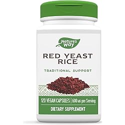 Nature's Way Premium Quality Red Yeast Rice 600 mg, 120 Vcaps