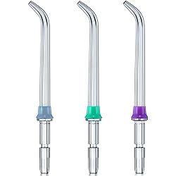 3 Pcs Replacement Heads for Waterpik Water Flossers Other Brand Oral Irrigators,Replacement Tips for Waterpik Water FlosserBlue Purple Green