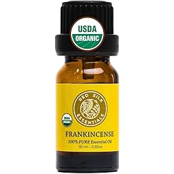 Organic Frankincense Serrata Essential Oil, 100% Pure USDA Certified Aromatherapy - 10 ml