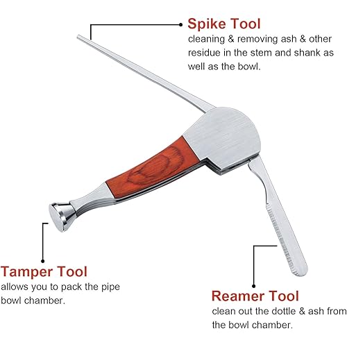 3 Packs 3-in-1 Cleaner Tamper Tool Stainless Steel Reamers Tamper Tool Scraper Nozzle Cleaner Tamper Tool Set