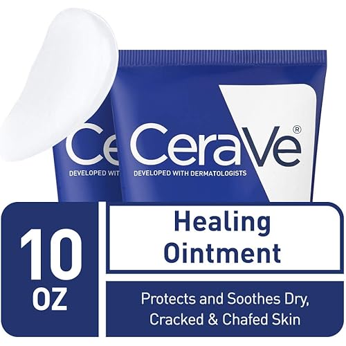 CeraVe Healing Ointment | 2 Pack 5 Ounce Each | Cracked Skin Repair Skin Protectant with Petrolatum Ceramides | Lanolin & Fragrance Free