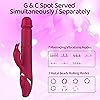 Sexpplis Rabbit Vibrator for Women Rolling Ring with 14 Modes & 7 Speeds Waterproof G-spot Female Sex Toys Rose