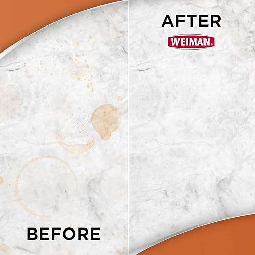 Weiman Granite Cleaner Polish and Protect 3 in 1-2 Pack - Streak-Free, pH Neutral Formula for Daily Use on Interior & Exterior Natural Stone