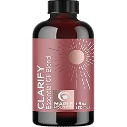 Clarify Headache Essential Oil Blend - Aromatherapy Blend Essential Oils for Diffusers for Home and Travel for Tension Headaches and Fogginess with Refreshing Peppermint Rosemary and Lavender Oils