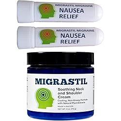 Migrastil Migraine Relief Cream and Nausea Inhalers Bundle