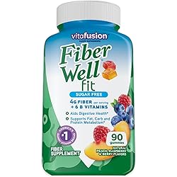 Vitafusion Fiber Well Fit Gummies Supplement, 90 Count Packaging May Vary