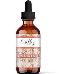 Earthley Wellness, Feel Better Fast, Supports Respiratory Health, Echinacea Root, Fennel Seed, Astragalus Root, Elder Flower and Cinnamon 2 oz