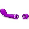 Blush G Slim Petite - G Spot Stimulator Vibrator - Sensually Rounded And Curved Satin Smooth Tip - Adjustable Vibration Speeds - Body Safe Sex Toy for Women - Purple