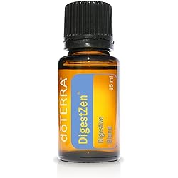 doTERRA DigestZen 15ml - Essential Oil Digestive Blend with Peppermint, Ginger and Other Pure and Natural Oils - Safe and Effective Alternative to Help Reduce Gas, Indigestion and Upset Stomach