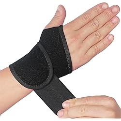 YUNYILAN 2 Pack Wrist Support BraceCarpal TunnelWrist BraceHand Support, Adjustable Wrist Support for Arthritis and Tendinitis, Joint Pain Relief Black