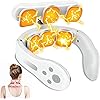 Neck Massager for Deep Tissue Pain Relief with Heated 6 Trigger Points , Rechargeable Neck Massage in Office, Home, Outdoor, Car, Gifts for Parents