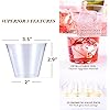 9 OZ Clear Disposable Plastic Cups, 100 Pack Clear Plastic Cups Tumblers, Heavy-duty Party Glasses, Disposable Cups for Wedding, Thanksgiving, Christmas, Halloween Party
