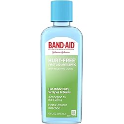 Band-Aid Antiseptic Wash, Hurt-Free 6 fl oz pack of 2
