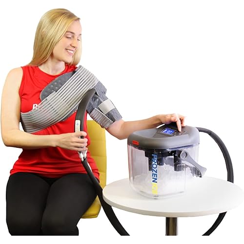 Frozen Ice Circulation Therapy Machine Hip Pad- Cryotherapy for Joint Pain, Sore Muscles Post Workout, Tendonitis, Inflammation by Brace Direct