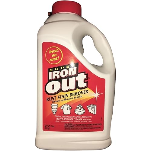 Iron Out IO65N Rust Stain Remover Multi Purpose Rust Stain Remover for Toilets, White Laundry, Sinks, Tubs, Tile and More 5 Pounds, 1 Pack 5 Pounds, 1 Pack