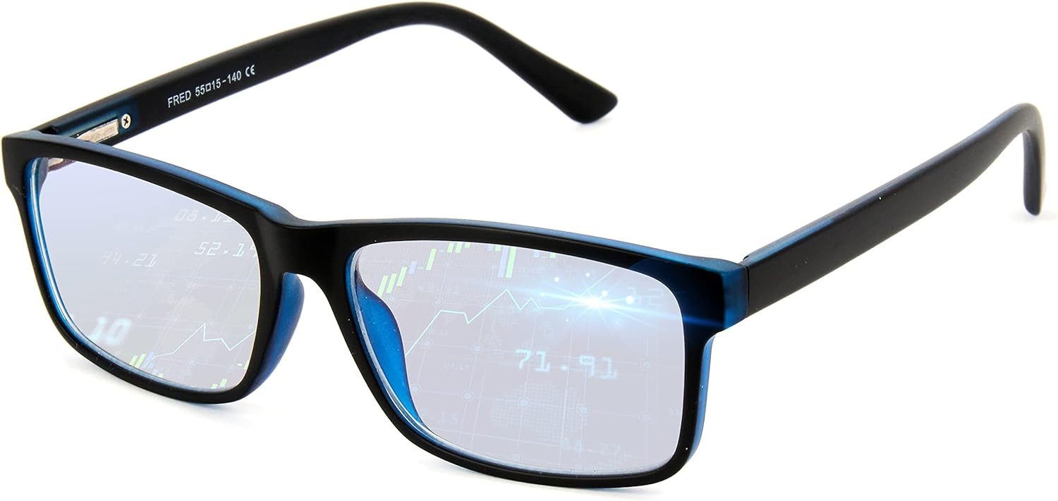 Blue Light Blocking Glasses for MenWomen Anti-Fatigue Computer Monitor Gaming Glasses Prevent Headaches Gamer Glasses