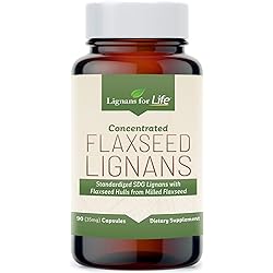 Lignans for Life Concentrated Flaxseed Lignans, 35mg - Flaxseed Hulls SDG Lignans from Flaxseed Hulls - 90 Capsules