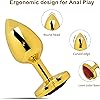 Hisionlee 3PCS Anal Plug Set Cleaning Toy of Anus Sex Heart Sexy Toys Anal Butt Plugs for Women and Men Couple Red