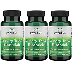 Swanson Urinary Tract Essentials 60 Veg Capsules 3 Pack