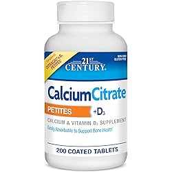 21st Century Calcium Citrate D3 Petites Coated Tablets 200 ea