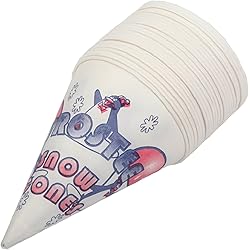 Perfect Stix Concession Essentials Snow Cone Cups-200 Snow Cone Cups Pack of 200ct, 4" Height, 4" Width, 6" Length Pack of 200