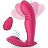 Intense Wearable Vibrator with Bendable Head - BOMBEX Lucas, Discreet Quiet Panty Vibrator with Remote G Spot & Clitorals Stimulator, Waterproof Butterfly Vibrator, Adult Sex Toys for Women