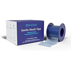 NIVEUS Gentle Mouth Tape - Dentist Developed Mouth Tape for Nose Breathing, FSA HSA Approved, Improved Nighttime Sleeping, Reduced Snoring – for Sensitive Skin