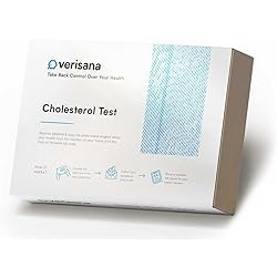 Cholesterol Test – at Home Kit – Measure Your Cholesterol Level– Blood Analysis by CLIA-Certified Lab – Verisana