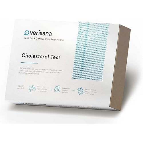 Cholesterol Test – at Home Kit – Measure Your Cholesterol Level– Blood Analysis by CLIA-Certified Lab – Verisana