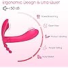 Fully-Fitted Wearable Butterfly Vibrator, G Spot Vibrator Clitoral Stimulator with 10 Flapping & Vibrating Modes, Remote Control Panty Vibrator Anal Sex Toys, Rose Toys Vibrator for Women
