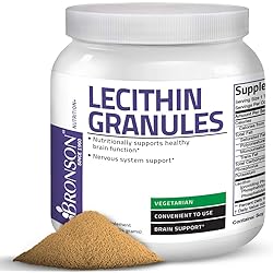 Bronson Lecithin Granules Powder 7500 MG, 1 Lbs 454 Grams, or 16 Ounces