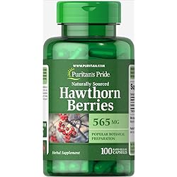 Puritan's Pride Hawthorn Berries 565 mg-100 Capsules