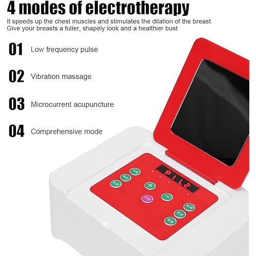 Electric Breast Massager - Breast Enlargement Massager - Electrotherapy Breast Massage Enhancement Machine - 4 Electric therapy modes for Breast Enlarger, Skin TighteningA Cup