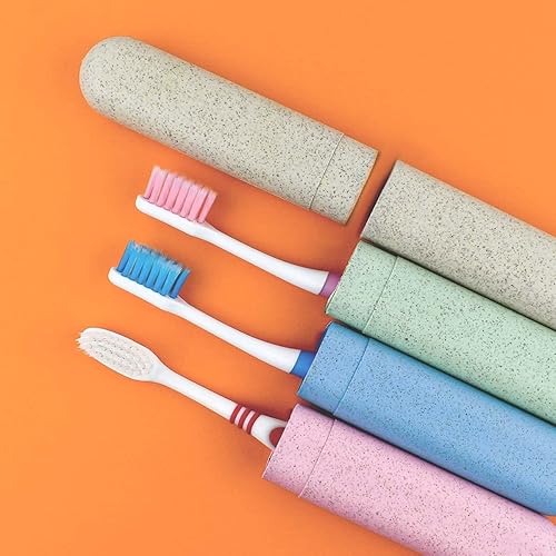4 Packs Portable Travel Toothbrush Case Breathable Travel Toothbrush Holders Bulk Toothbrush Holder for Travel Camping Home School Toothbrush Travel Container for Business Trip Toothbrush Cover