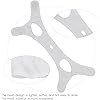 Chin Rest Breathing Correction Strap, Chin Strap for Snoring Mesh V Face Belt for Bedroom Apartment for Summer Sleeping WomanWhite