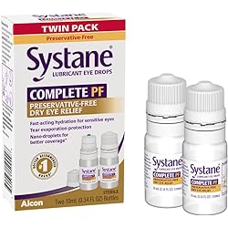 Systane COMPLETE PF Multi-Dose Preservative Free Dry Eye Drops 20mlPack of 2 – 10mL bottles