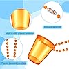 Rvlaugoaa 24 Pack Shot Glasses Necklaces, Plastic Team Bride Cup Shot Glass, for Team Groom and Bride Supplies Bachelorette Party Birthday Wedding Party Festival Parade