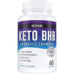 Nutriana Keto Diet Pills for Women and Men - Keto Supplements Keto Bhb for Ketosis - Bhb Salts Exogenous Ketones - 30 Day Supply