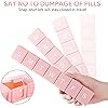 2 Pack Extra Large Pill Organizer, XL Winlike Weekly Travel Pill Box 7 Day Pill Case Medicine Organizer for VitaminFish OilPillsSupplements, Pink