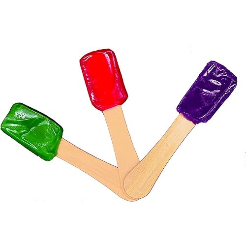 Perfect Stix Snow Cone Spoons - A -100 Snow Cone Spoons with Assorted Flavors, 2" Height, 1" Width, 4" Length Pack of 100