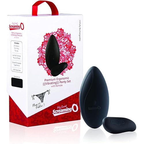 Screaming O My Secret Premium Ergonomic Remote Panty Set - Black