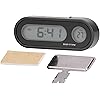 Thermometer, Professional Digital Electronic Backlight Car Dashboard Clock Compact for Outdoor for Home for Office