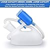 Urinals for Men, 2000ml Urine Bottle for Men, Male Portable Pee Bottle, Spill Proof Men's Potty Portable Urinal, 45.2 Long Tube with Lid for Camping Car Travel Bed Emergency Urination Device
