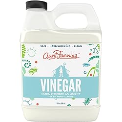 Aunt Fannie's All Purpose 6% Distilled White Cleaning Vinegar, 33 Ounce, Multipurpose Household Cleaner