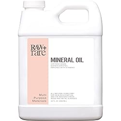 Mineral Oil 32 oz, Food Grade Safe WoodBamboo Oil, Cutting Board, Butcher Block Conditioner, Knife Blade, Cast Iron Tools, Pans For Food Kitchen, Vegan by Raw Plus