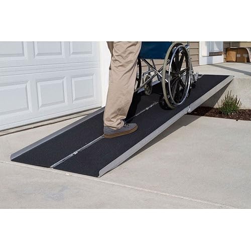 Multi-Fold Mobility Scooter and Wheelchair Ramps 7 ft. for 14" Rise