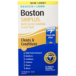 Boston Simplus Bausch Lomb Multi-Action Solution Travel Pack 3 Pack