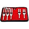 Tuning Fork Set of 5 {C128, C256, C512, C1024 & C2048 }Free Zipper CASE Included by G.S ONLINE STORE